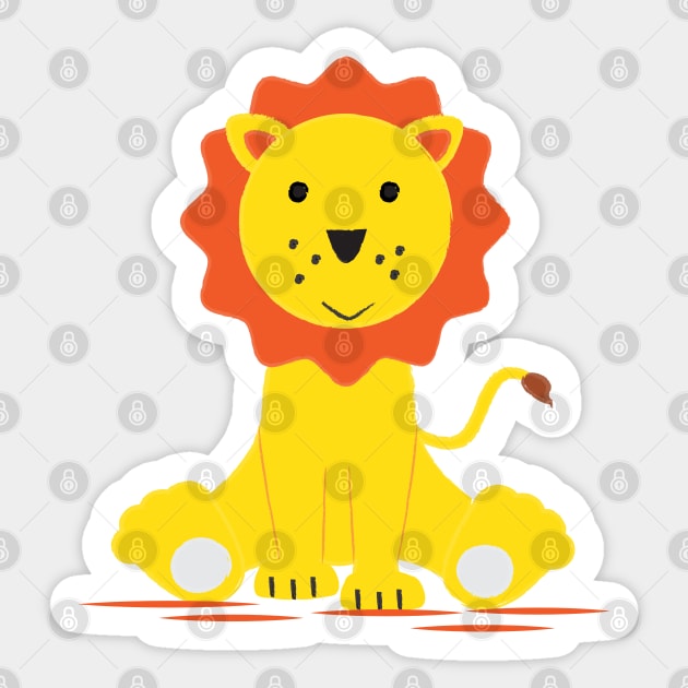 Cute lion Sticker by grafart